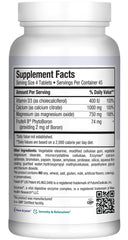 Maxi Health Cal Max bottle cap close-up underscoring purity and potency.