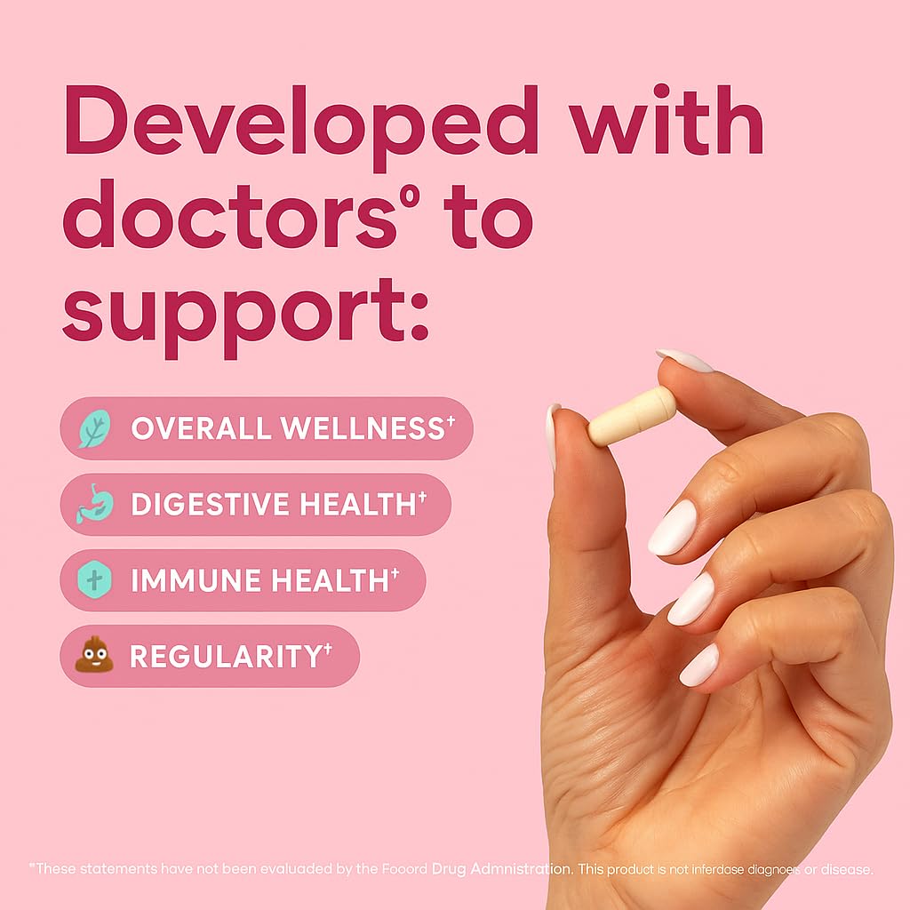 Closeup of Maxi Health capsules highlighting a vegetarian probiotic option.