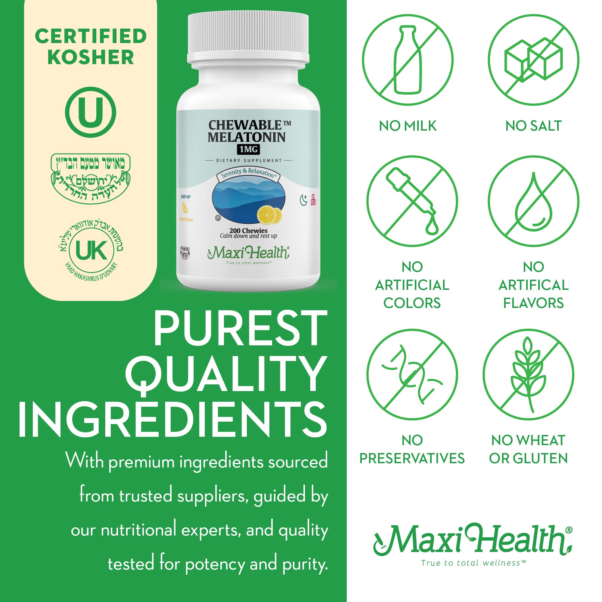 Melatonin chews for adults and kids from Maxi Health.