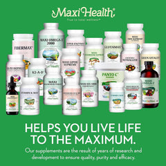 Maxi Health cherry ingredients-list showcases vitamins and minerals