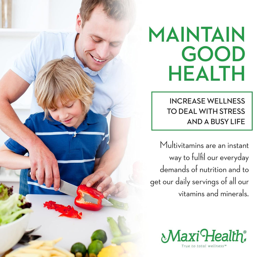 Maxi Health cherry packaging label highlights natural ingredients