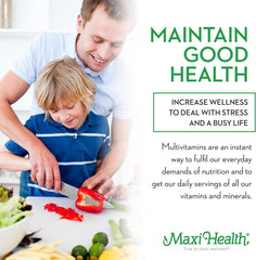 Maxi Health cherry packaging label highlights natural ingredients