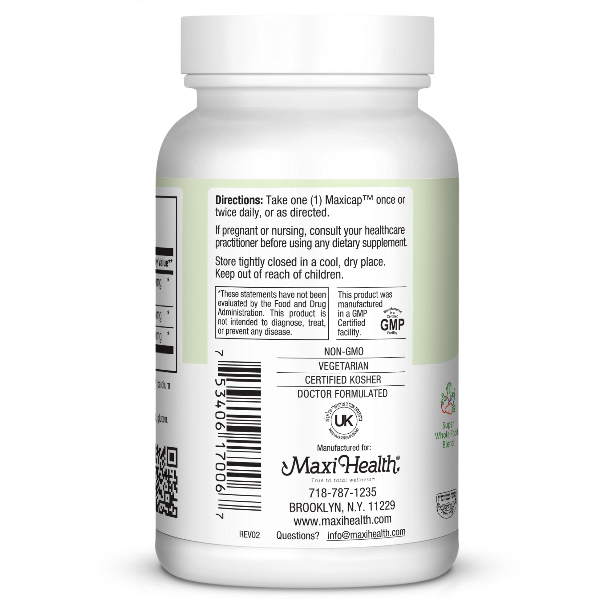 Maxi Health Cran-Max Supreme packaging highlighting USA-made quality