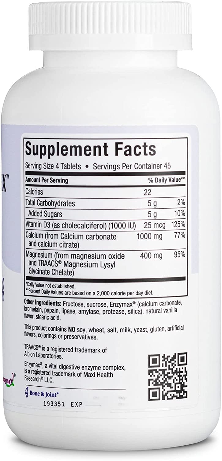 Maxi Health Enzymax packaging highlights digestive enzymes.