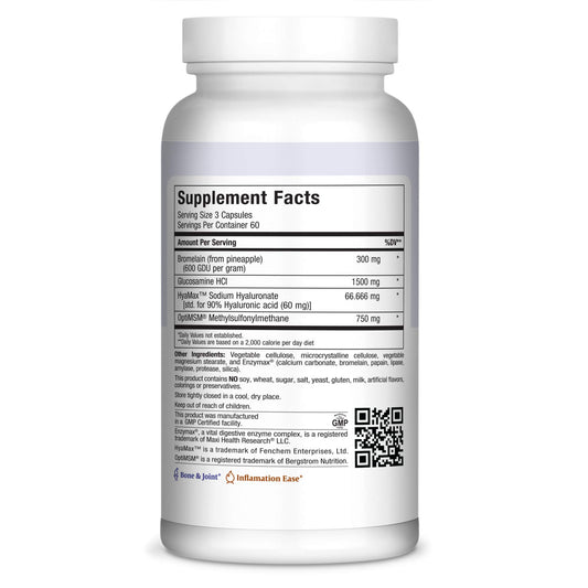 Maxi Health Glucosamine Complex capsules close-up supporting comfortable movement.
