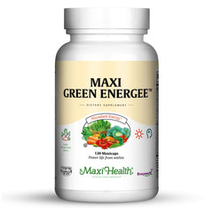 Maxi Health Green Energee bottle front view for daily energy support