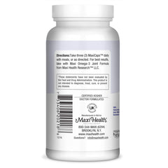 Maxi Health Hyaluronic Acid and Bromelain ingredients label signals cartilage support.