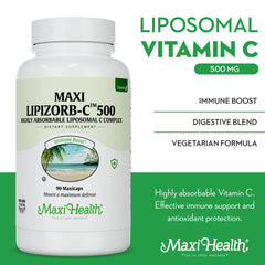 Maxi Health immune-support capsules suggest daily resilience.