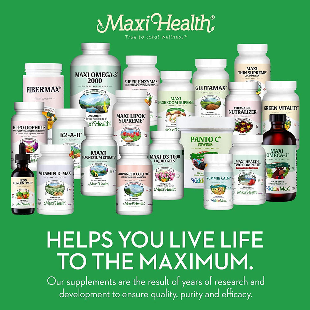 Maxi Health Iron Drops safe for pregnancy and kids with gentle formula