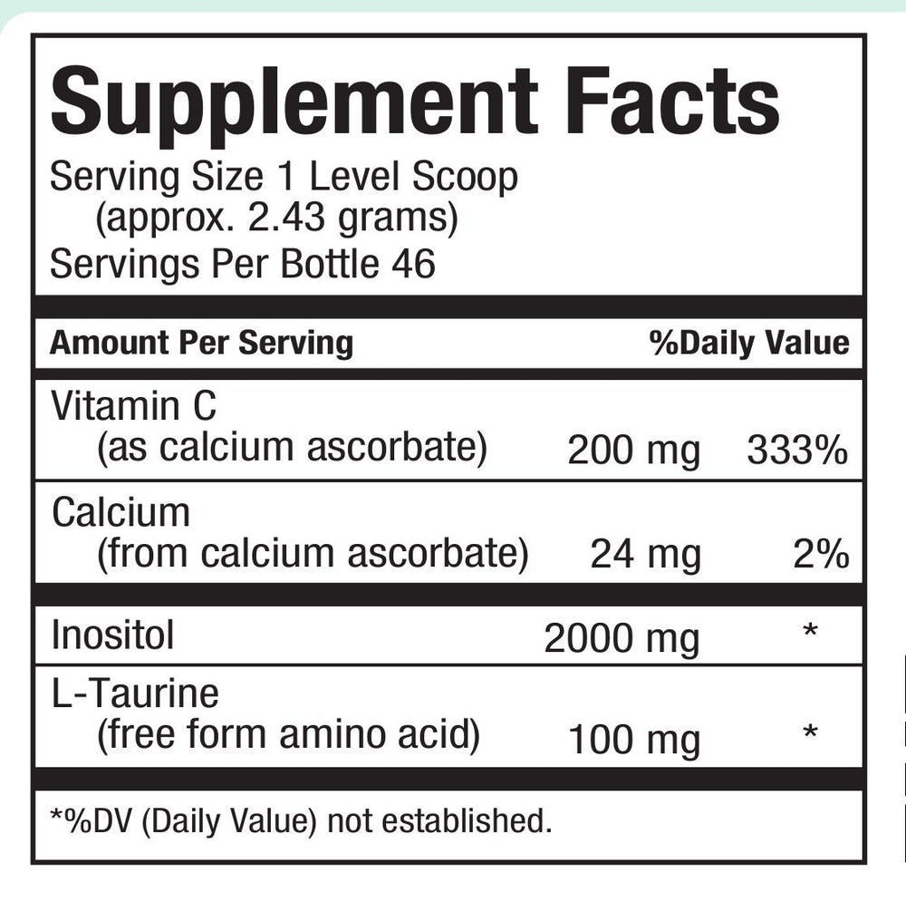 Close-up of powder scoop for daily Maxi Health ITC use.