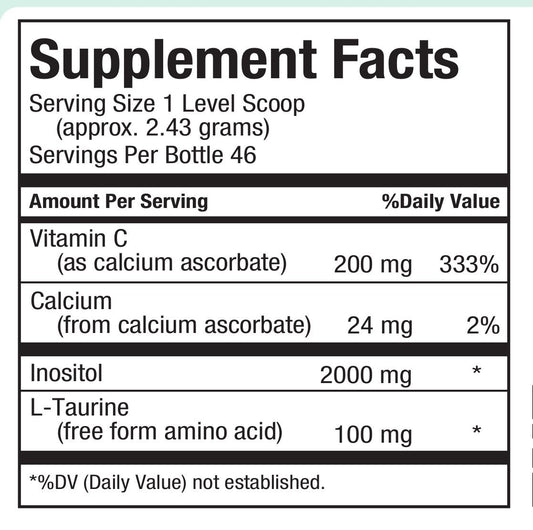 Close-up of powder scoop for daily Maxi Health ITC use.