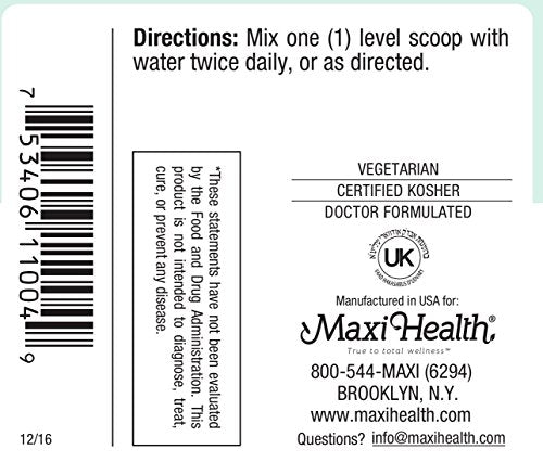Maxi Health ITC powder being mixed into water for easy daily consumption.