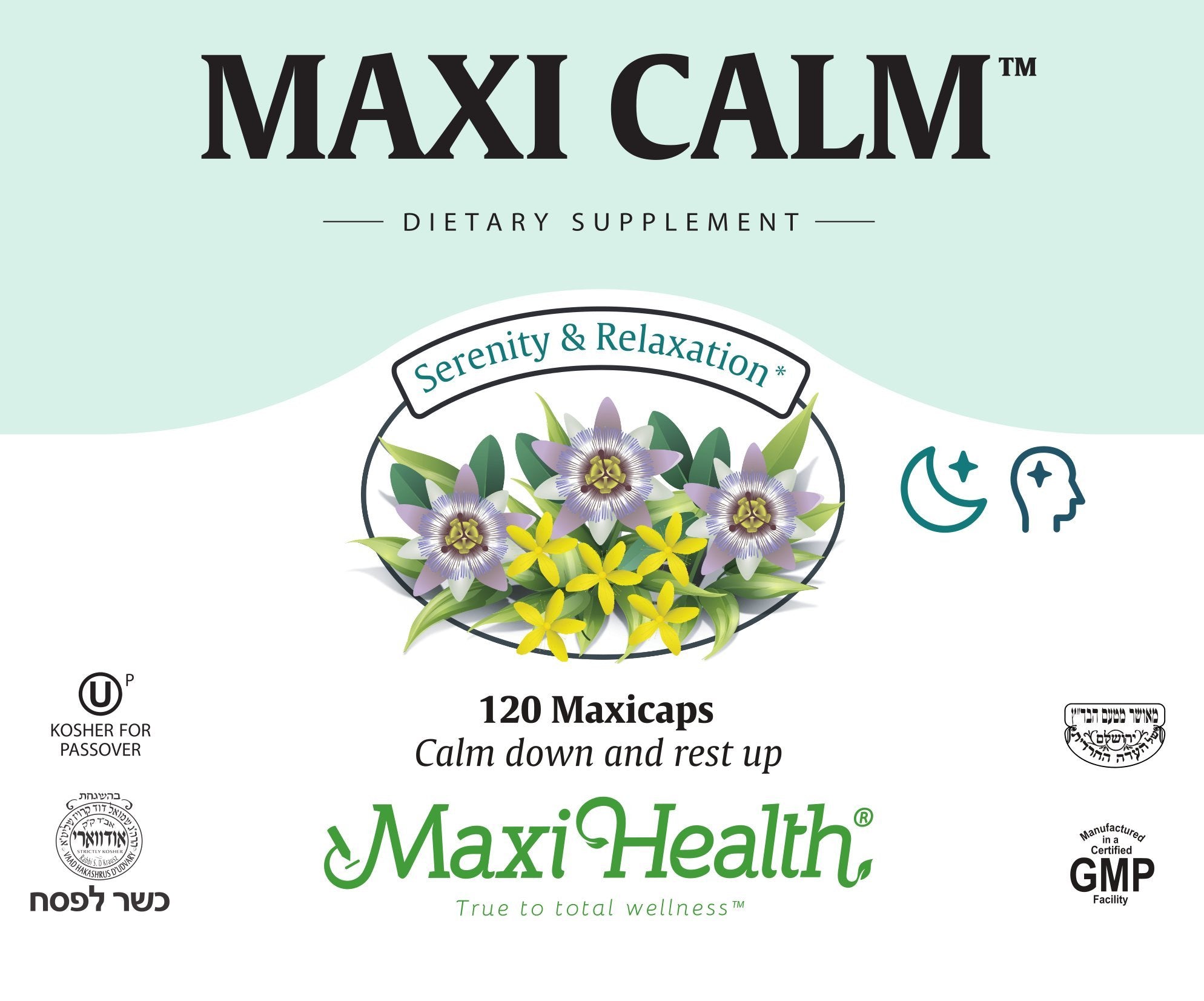 Maxi Health capsules being poured demonstrates easy daily use.