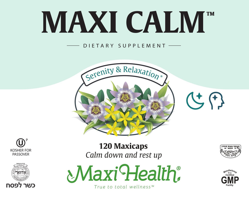 Maxi Health capsules being poured demonstrates easy daily use.