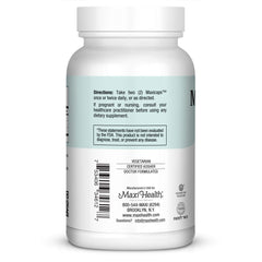 Maxi Health Kosher Passover label signals certification for year-round use.