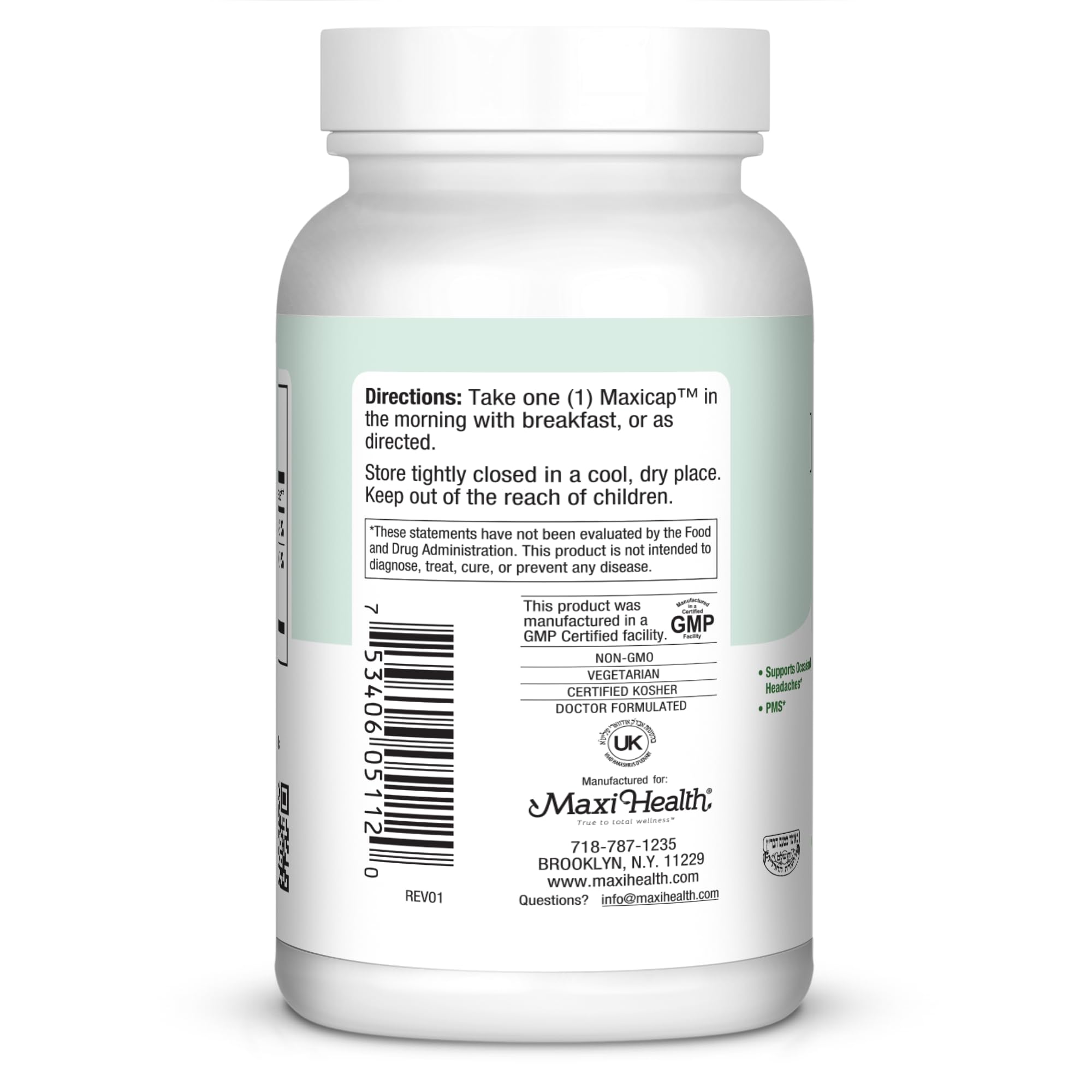 MAG 6 bottle pouring capsules, indicating simple daily routine for overall wellness