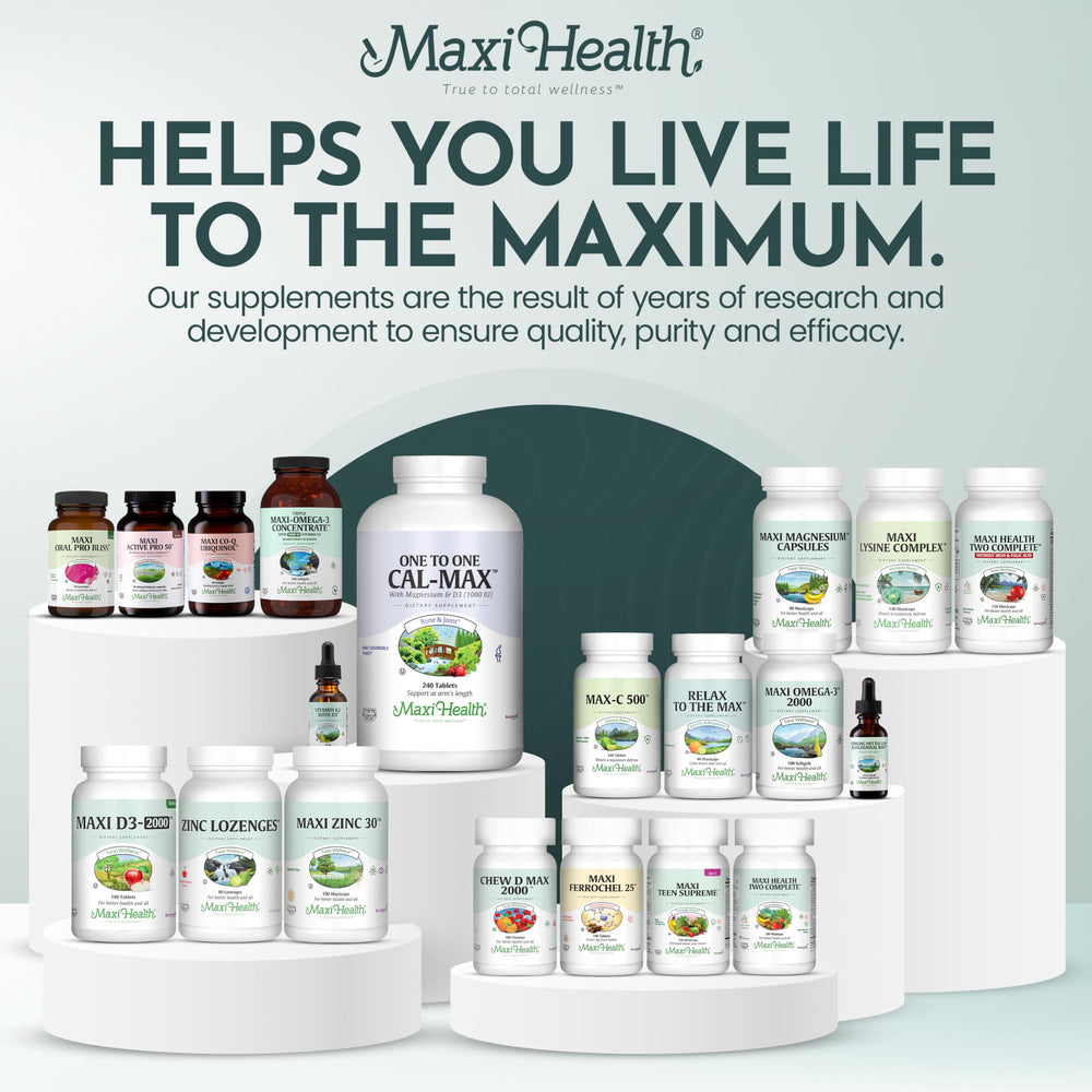 Soft chew texture highlights the pleasant nighttime treat from Maxi Health.