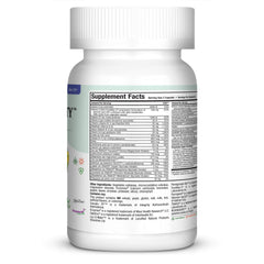 Close-up ingredients label highlighting high-absorption B12, B6, zinc and magnesium.