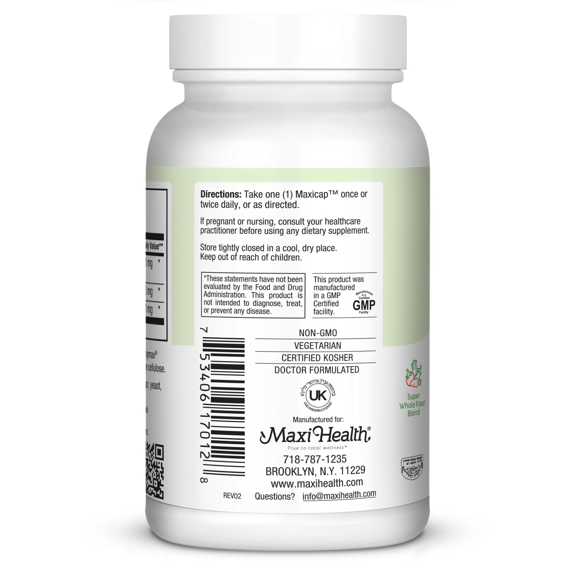 Maxi Health USA-made facility seal – GMP-compliant production for premium quality.