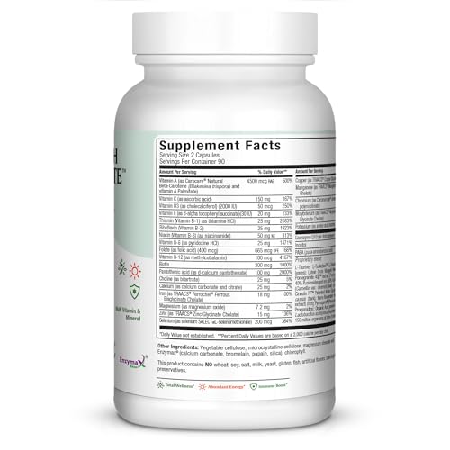 Close-up of Maxi Health capsules showing easy-to-swallow form for daily use.