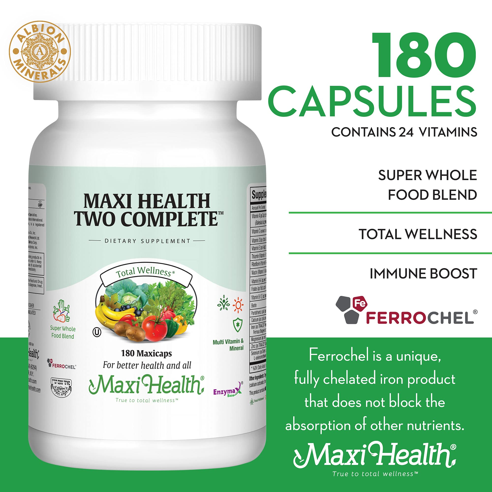 Adults and teens can rely on Maxi Health non-GMO, gluten-free formula.