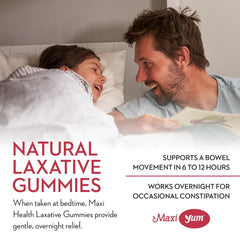 Ingredients label on Maxi Health gummies highlighting vegan and non-GMO features
