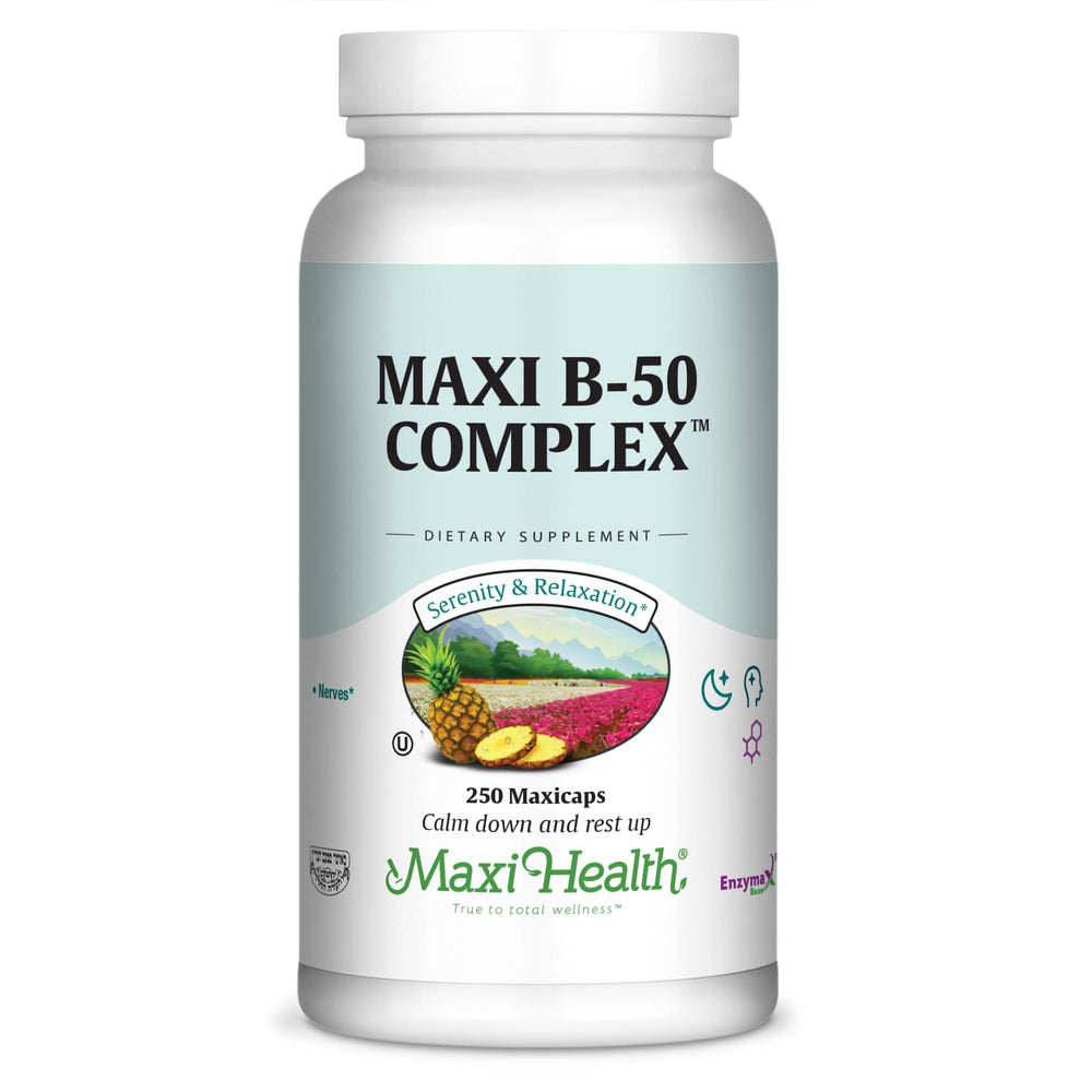 Maxi Health Stress Relief bottle front showing packaging and label