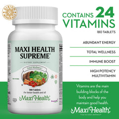 Maxi Health Supreme immune and wellness support imagery for daily resilience