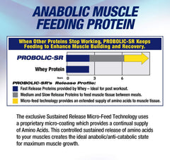 Nighttime recovery scene with Probolic-SR suggests overnight amino acid delivery