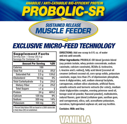 Probolic-SR scoop in shake cup demonstrates post-workout multi-phase protein delivery