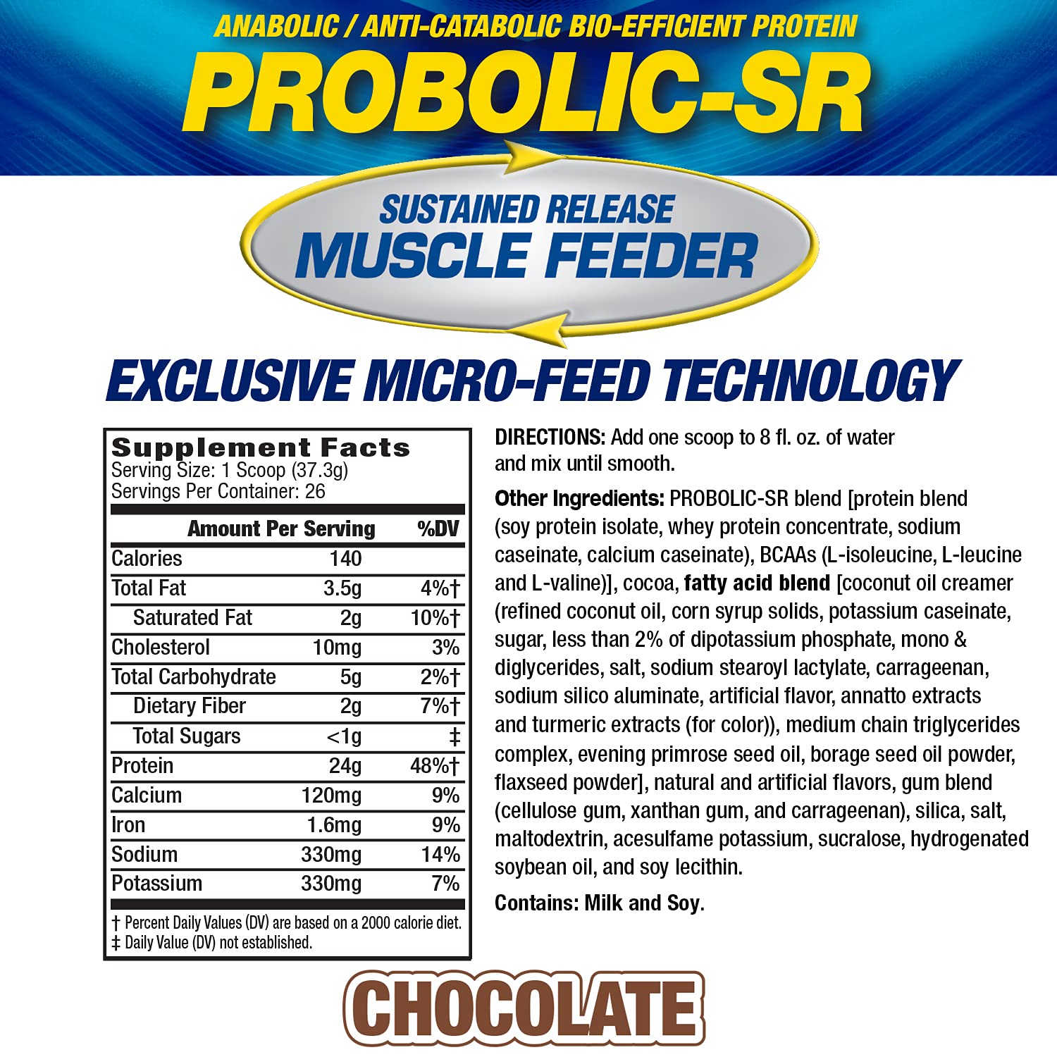 PROBOLIC-SR scoop showing accurate serving sizes for reliable fueling
