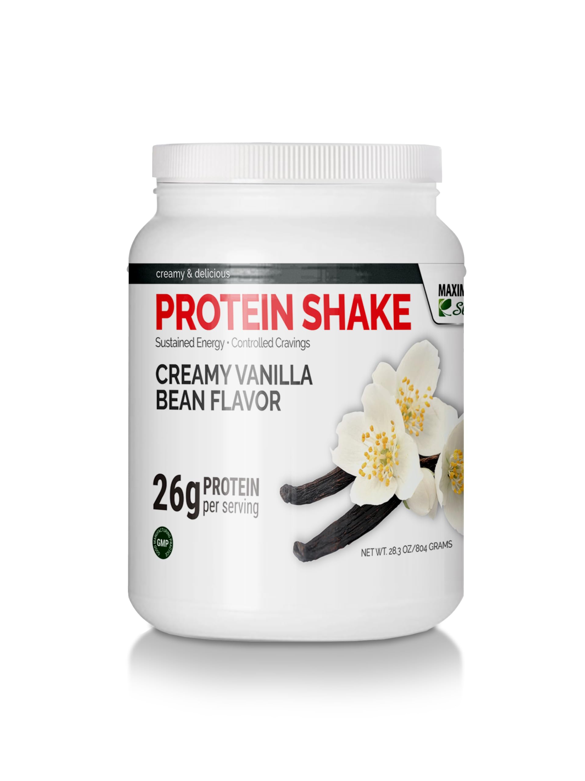 Maximum Slim Organic Fat Burning Protein Shake served in a glass, a convenient meal replacement