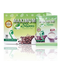 Maximum Slim Original Green Coffee bottle shown for daily energy support.