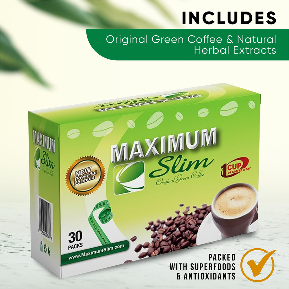 Maximum Slim Original Green Coffee natural ingredients spotlight clean-energy potential.