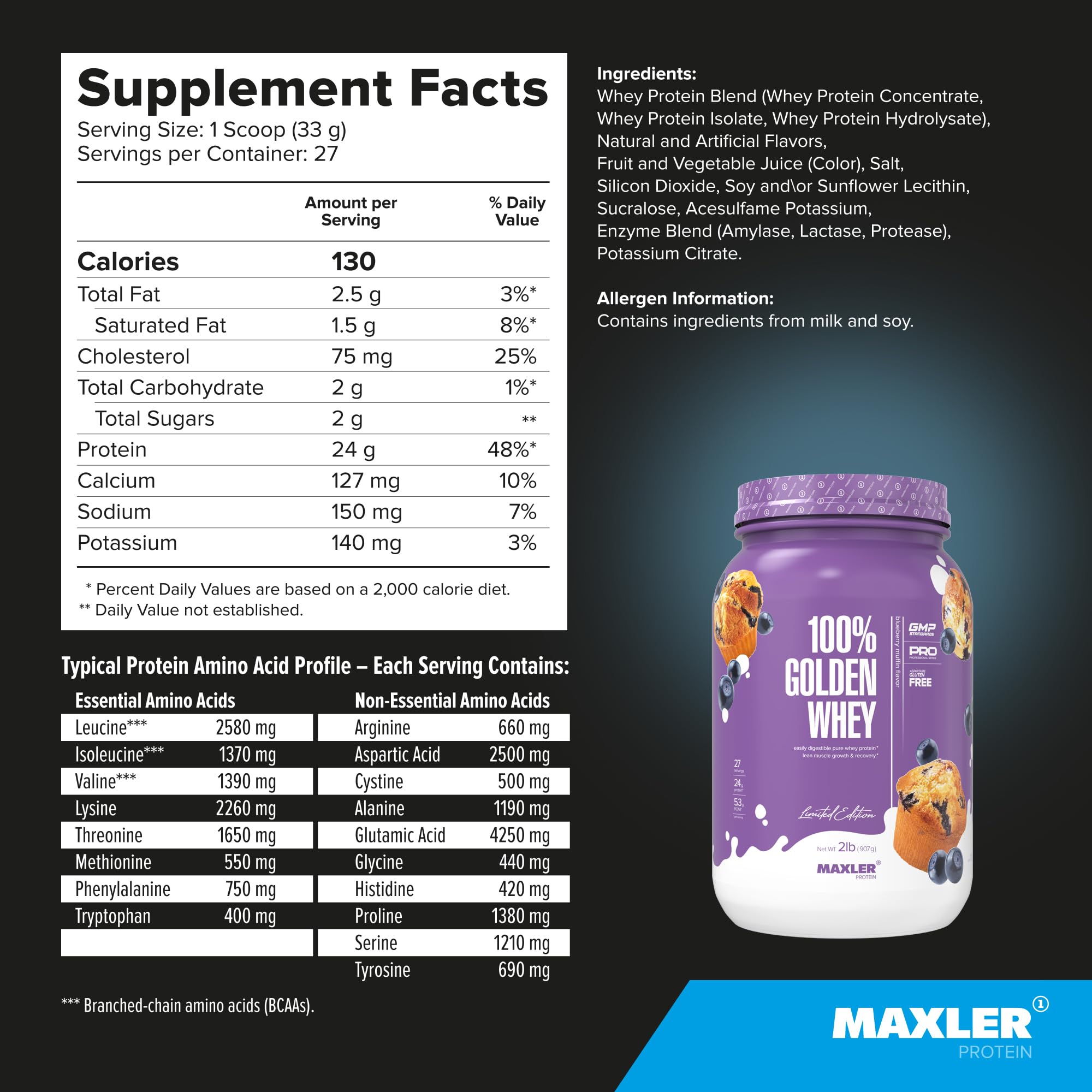 Creamy, clump-free mix of Maxler 100% Golden Whey dissolving in liquid