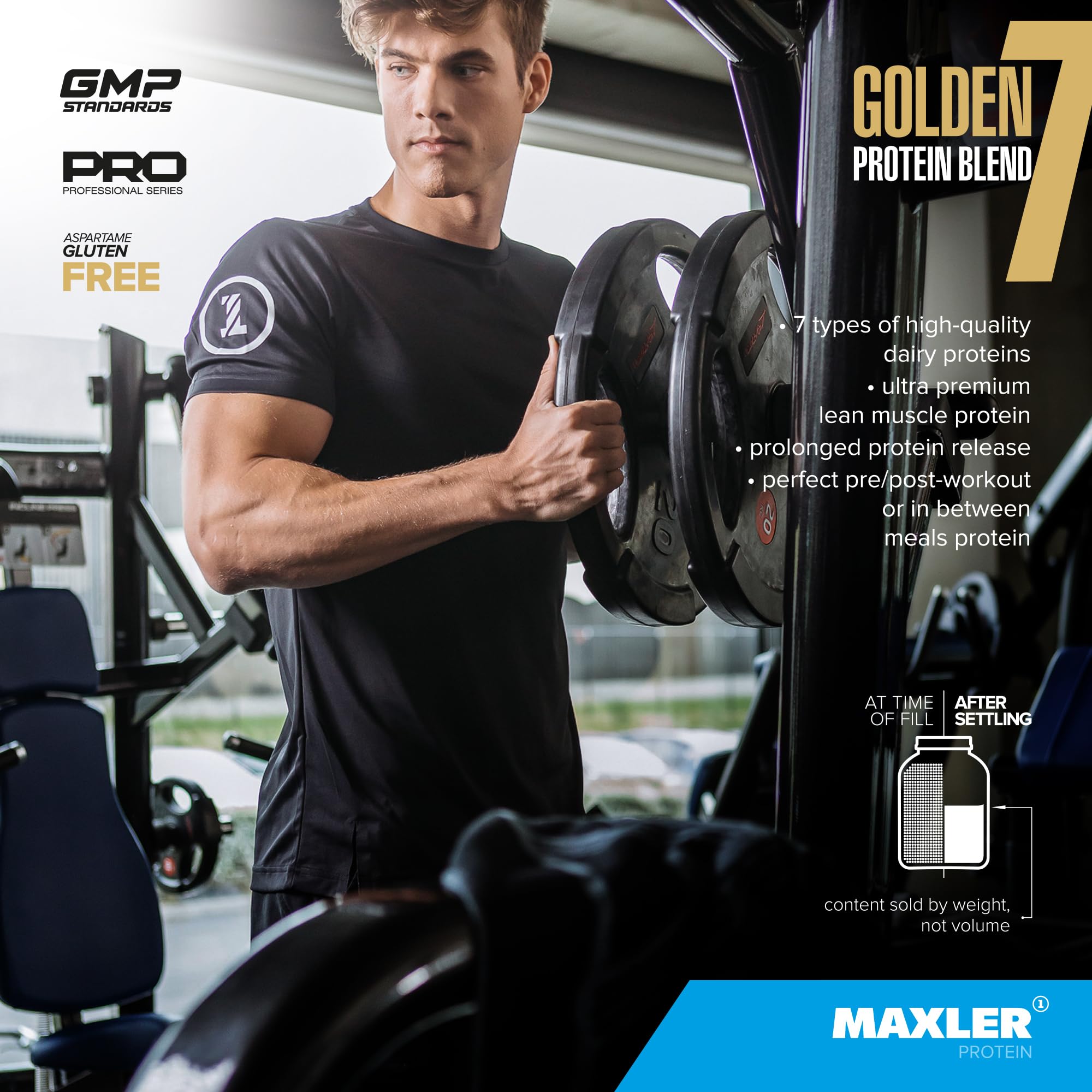 Maxler Golden 7 mixed glass highlights smooth, clump-free blend.