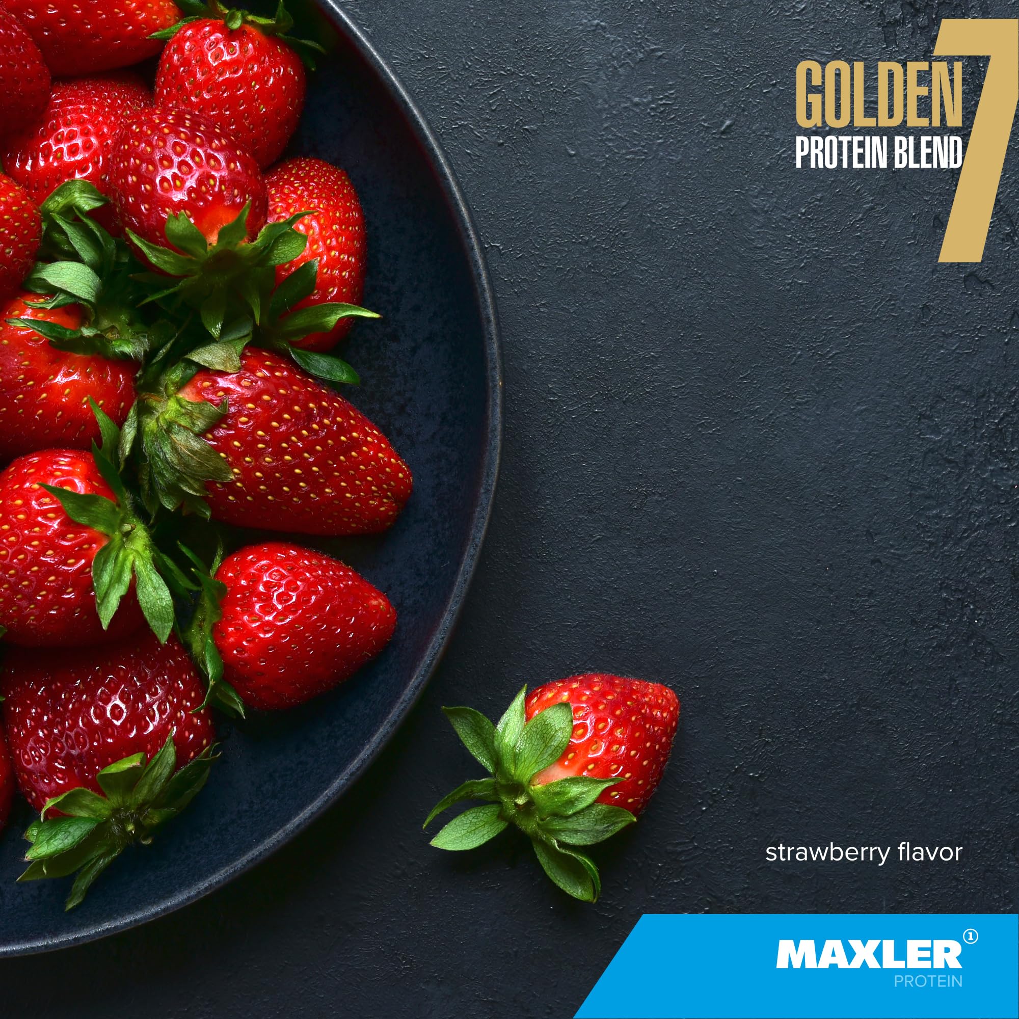 Maxler Golden 7 scoop, easy portioning for fast post-workout protein replenishment.