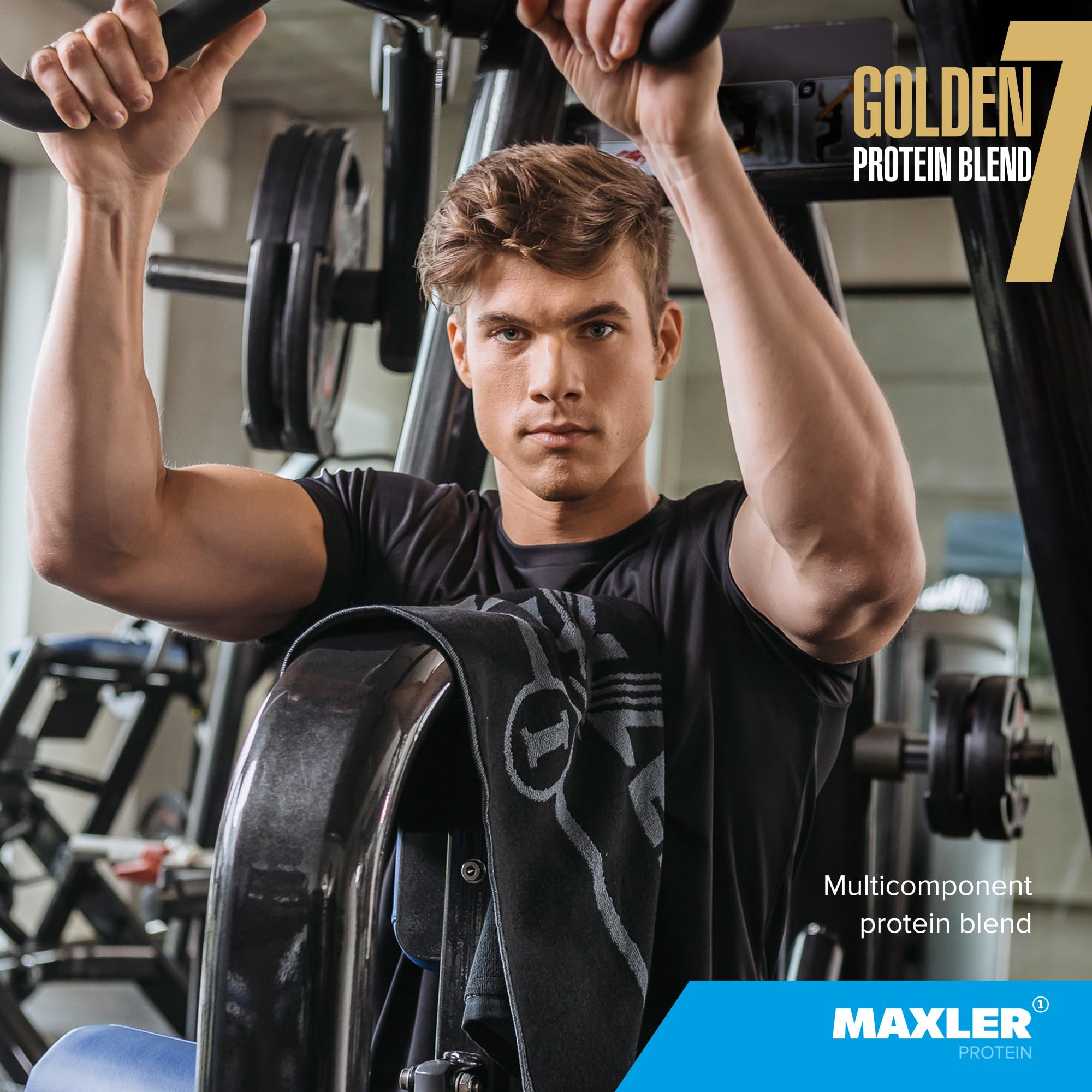 Maxler Golden 7 protein blend shake glass illustrating versatile post-workout option