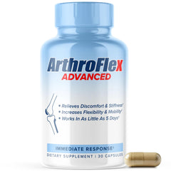 MAXLIFE NATURALS ArthroFlex Advanced bottle signals daily joint support and mobility.