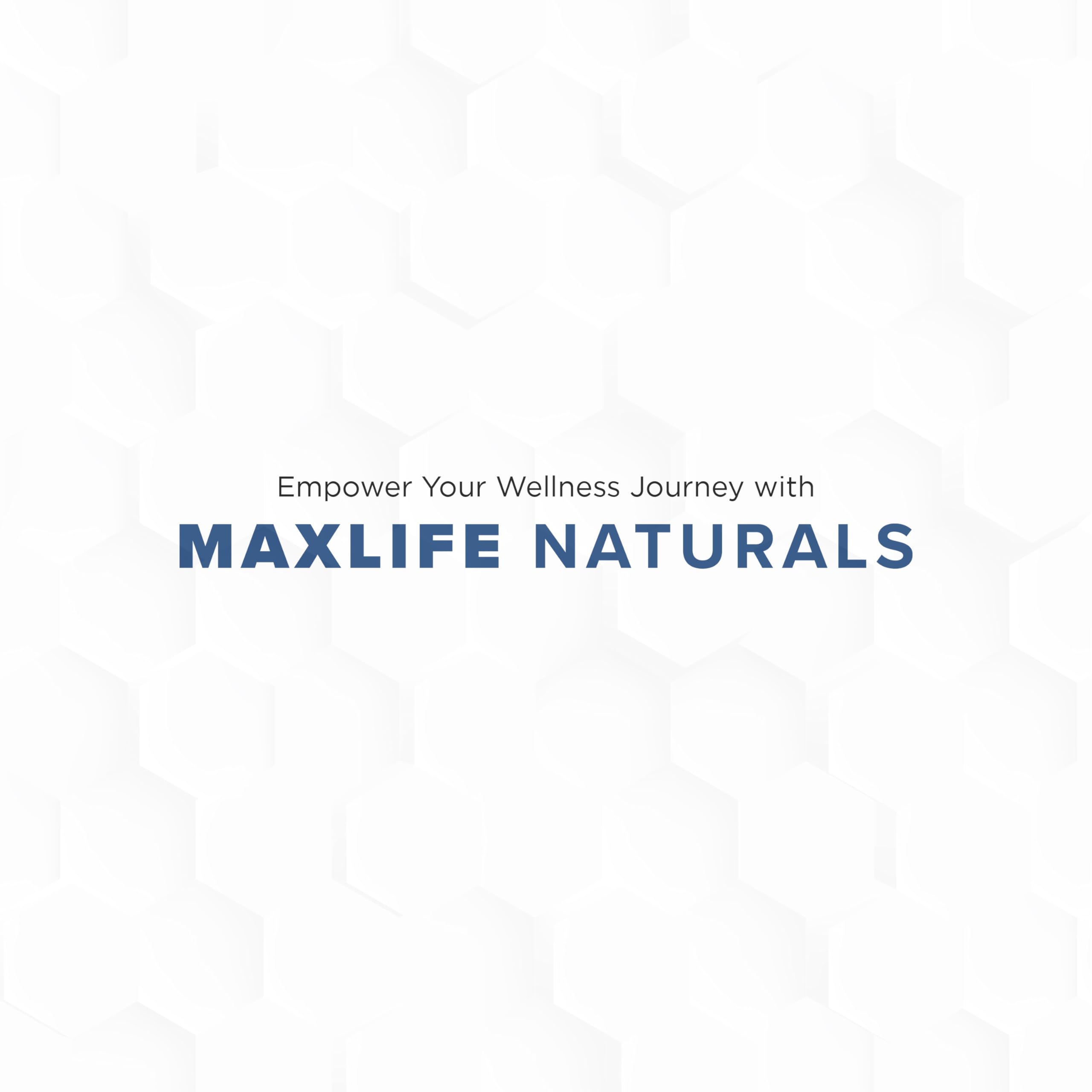 Person taking a MAXLIFE NATURALS capsule as part of daily wellness routine