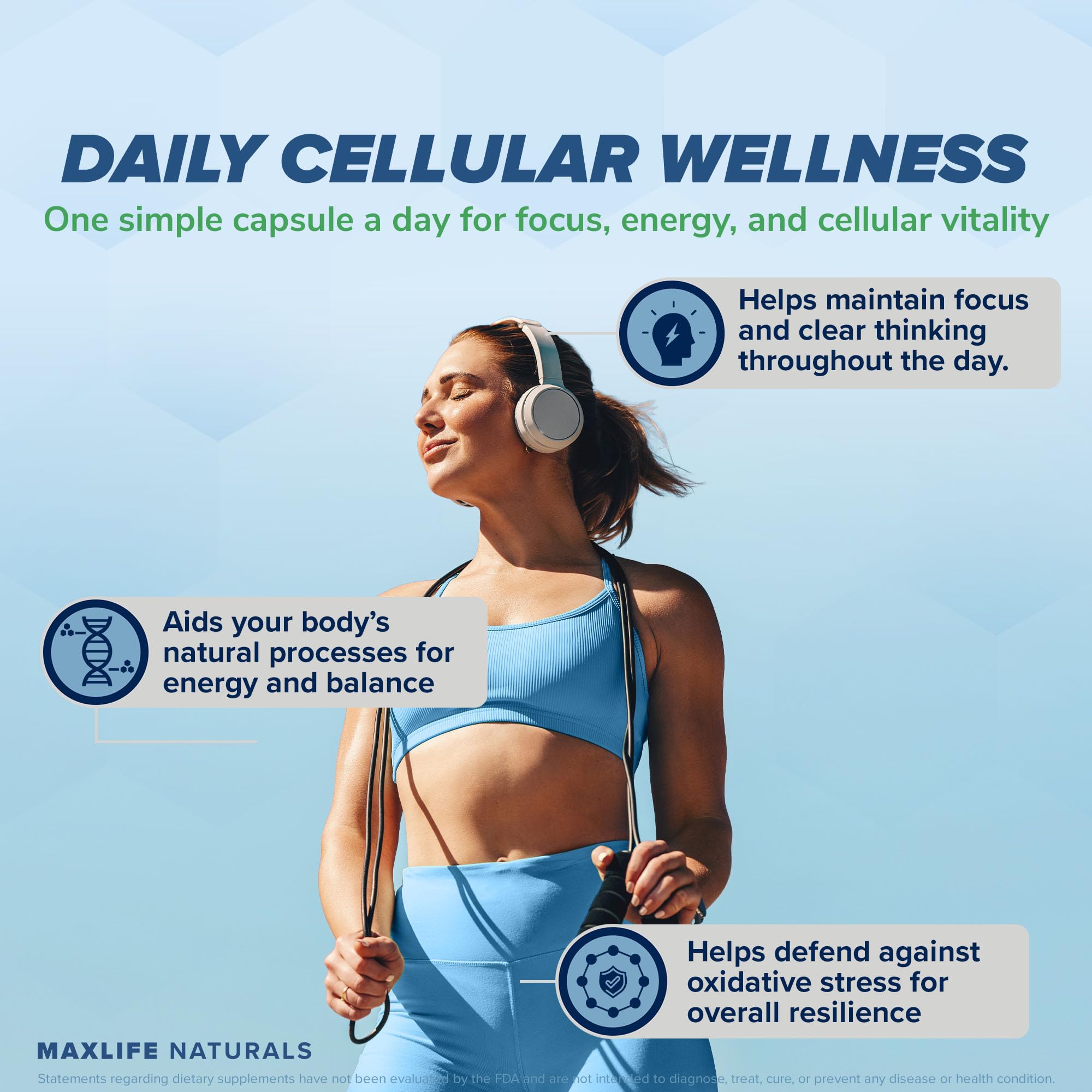 MAXLIFE NATURALS Neuro NACET daily-dose scene shows simple routine use