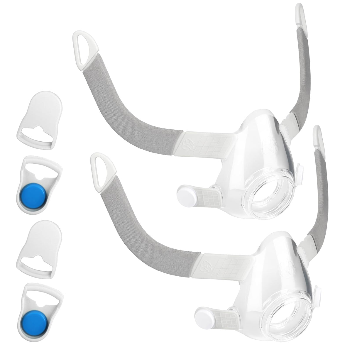 MAXMEDI F20 frame 2-pack keeps the mask aligned for a secure nightly fit.