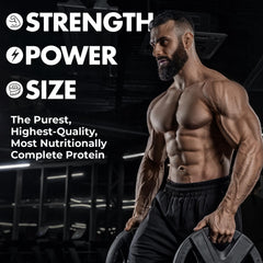 Max Muscle Maxpro Elite strawberry banana shake image highlights delicious flavor and quick recovery option.