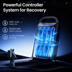 Maxtorc 5000mAh battery pack enabling long, unplugged sessions