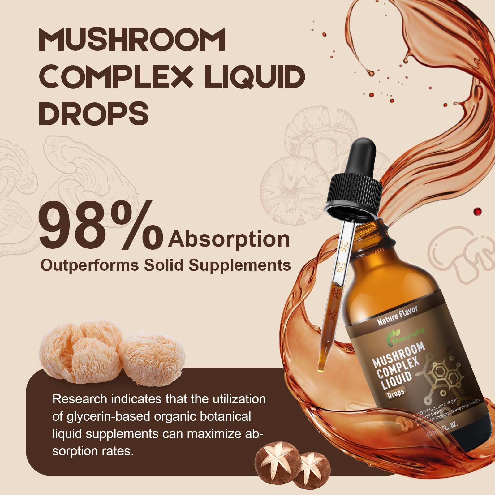MaxuraFit turkey tail image hints digestive harmony and resilience throughout the day.