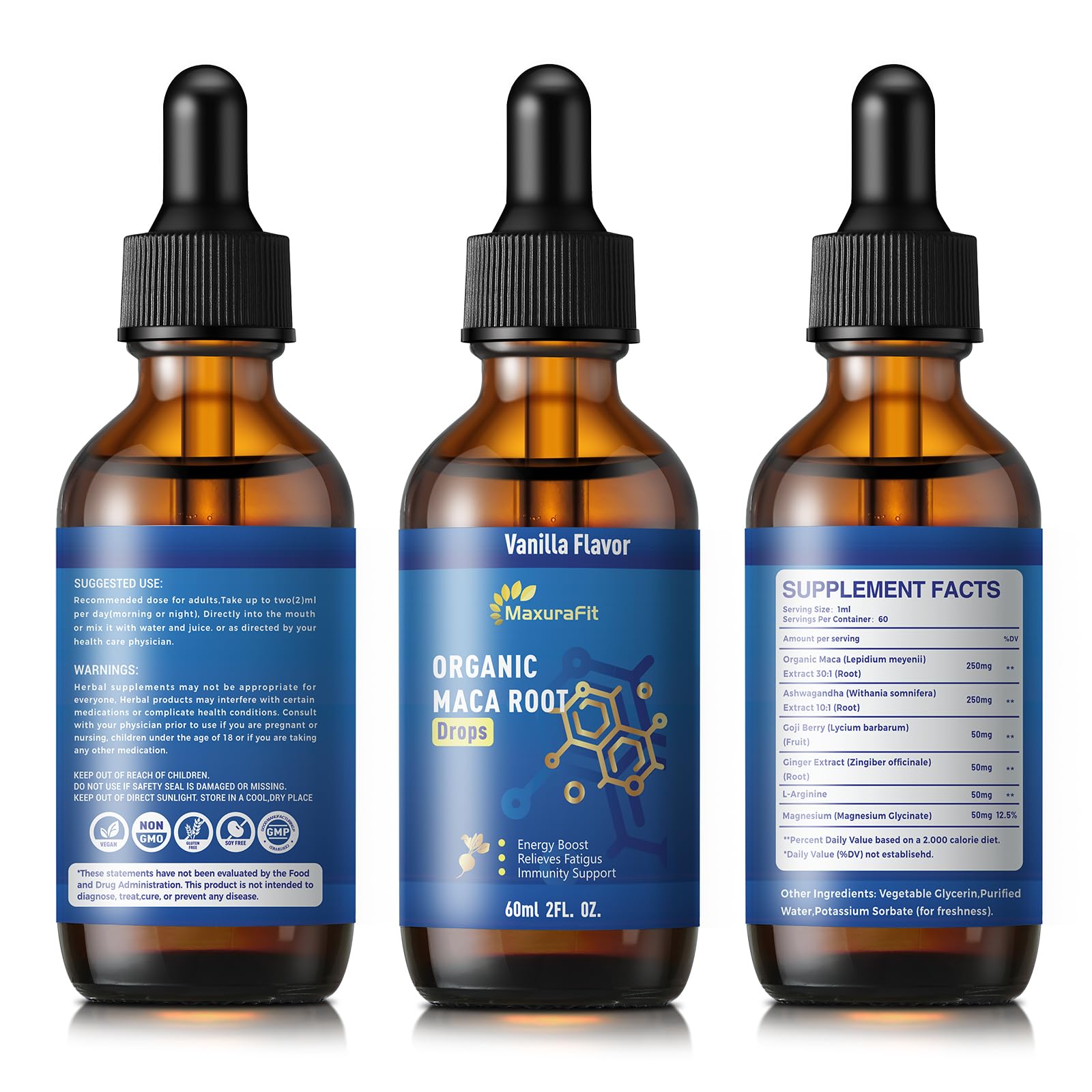 MaxuraFit vegan-friendly formula image reassures clean, plant-based wellness daily.