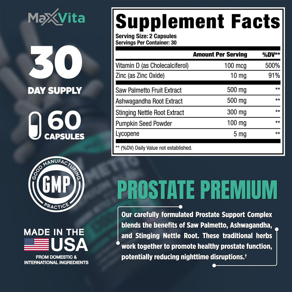 MaxVita Prostate Premium daily use image suggesting routine consistency.