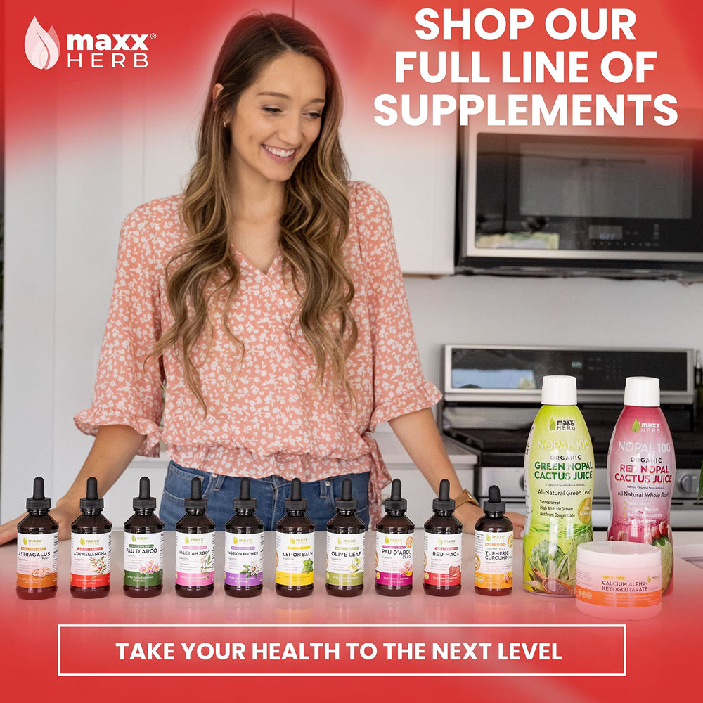 Maxx Herb Ashwagandha 60 servings bottle on shelf highlighting value.