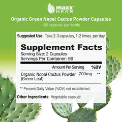 Maxx Herb Green Nopal Cactus Capsules in daily routine promote simple wellness.