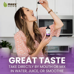 Maxx Herb packaging front shows four-bottle value pack.